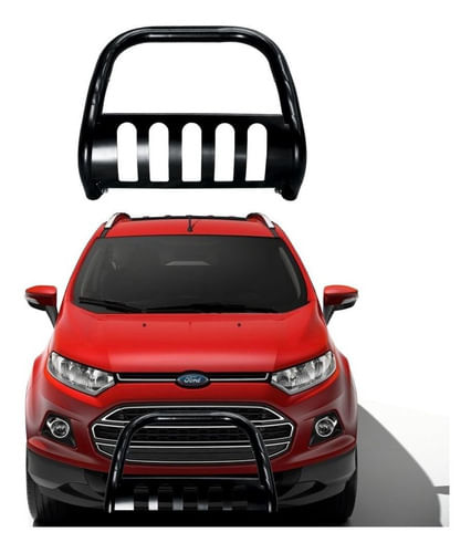 Para-choque De Impulsão C Prot Ecosport 2013 Em Diante Preto