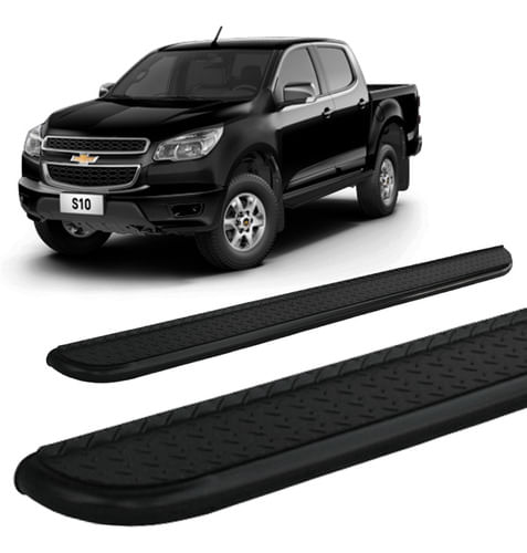 Estribo S10 2012 Ate 2020 Chapa De Aço Preto C/d