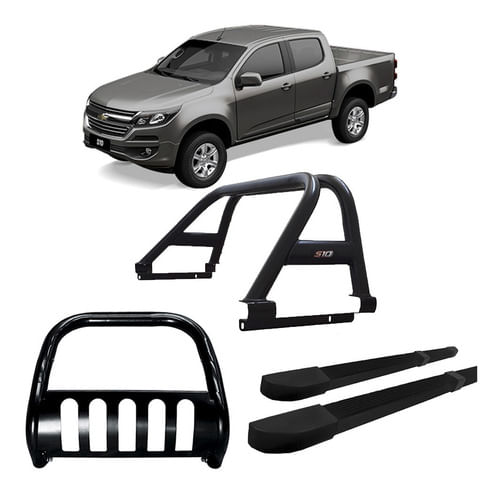 Kit Quebra Mato Sant Ant D Estr Quadr S10 12/2020 C/d Preto