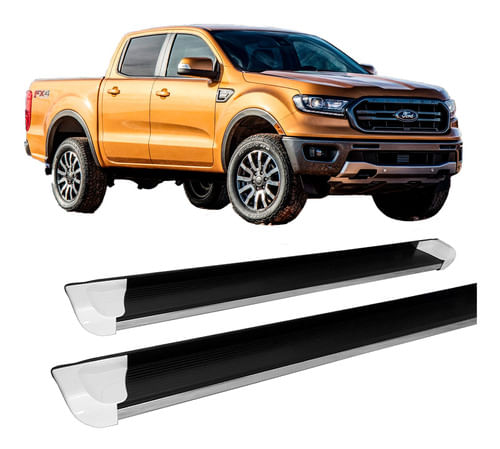 Estribo Ranger 2013 A 2020 Personalizado Branco C/d