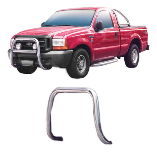 Para-choque De Impulsão Mata Boi F-250 Cromado Sem Barra