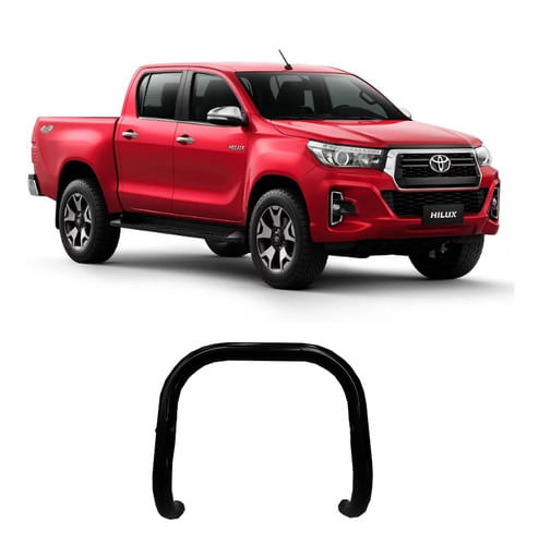Para-choque De Impulsão Hilux 19 A 2020 Preto Sem Barra