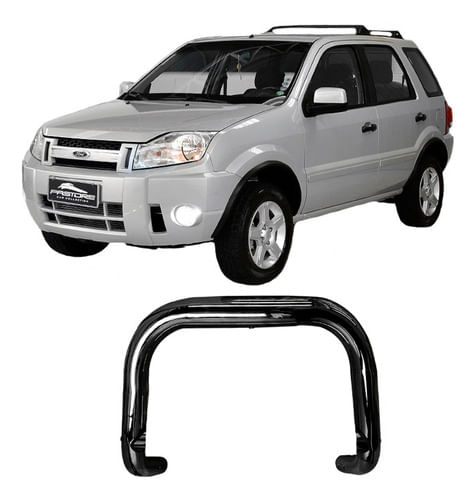 Para-choque De Impulsão Ecosport 2008 A 2012 Sem Barra Preto