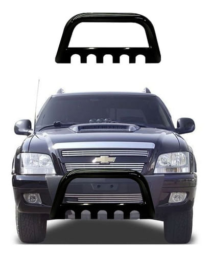 Para-choque De Impulsão S10 94 A 2011 Preto C/chapa