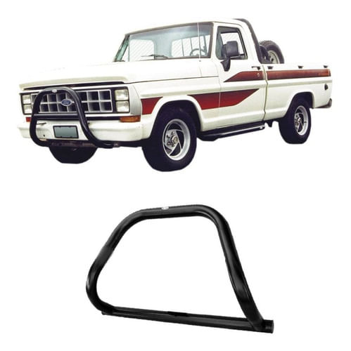 Para-choque De Impulsão  F-1000 Ate 1992 Preto S/barra