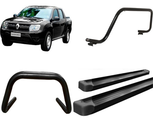 Kit Quebra Mato+estribo Plataforma+santo Antonio Oroch Preto