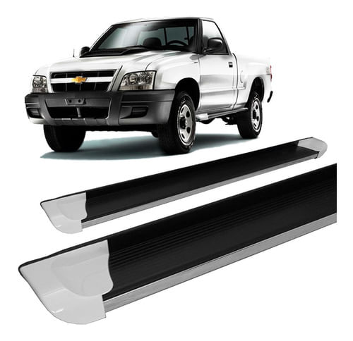 Estribo S10 1995 A 2011 Personalizado Branco C/s