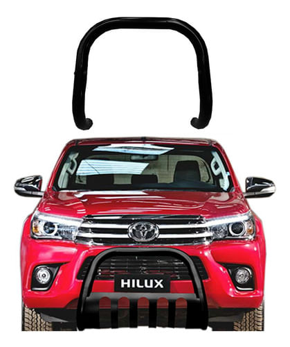 Para-choque De Impulsão Hilux 2016 A 2020 Preto Sem Barra