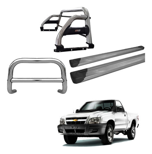 Kit Quebra Mato Santo Ant H2 Estri Plata S10 94/2011 Cromado