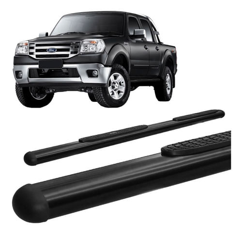 Estribo Ranger 1995 A 2012 Oval Oblongo Preto C/d