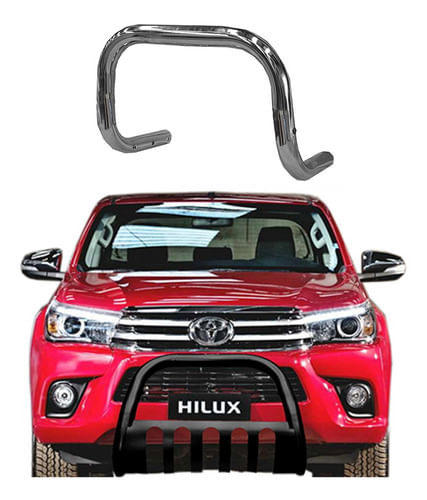 Para-choque De Impulsão Hilux 2016 A 2020 Cromado Sem Barra
