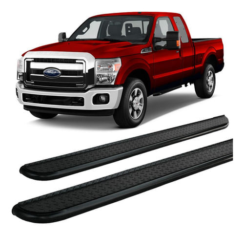 Estribo F-250 Chapa Aço Preto C/s Cabine Simples