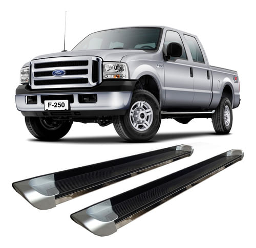 Estribo F-250 Personalizado Prata C/d