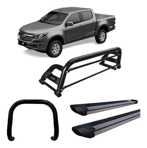 Kit Quebra Mato +estribo Pers. 'santo Ant' S10 12/20 Preto F