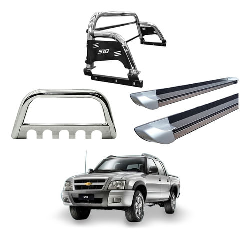 Kit Quebra Mato Sant Ant H3 Estr Pe S10 94/2011 Cromo C/d