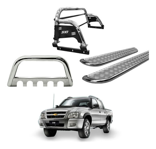 Kit Quebra Mato Sant Ant H3 Estr Ch S10 94/2011 Cromo C/d