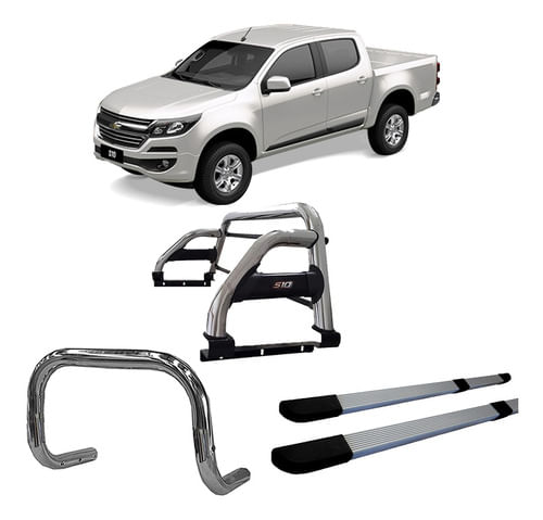 Kit Quebra Mato Sant Ant Du Estr Quadr S10 12/2020 C/d Prata