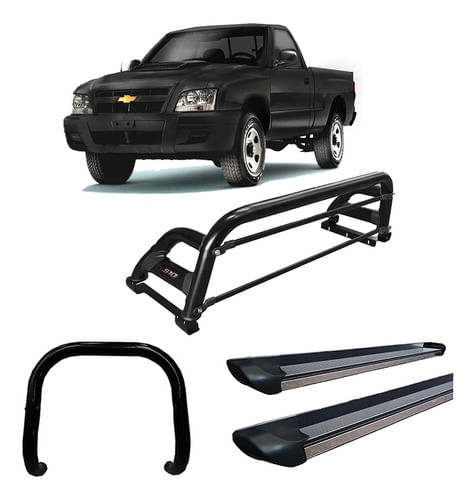 Kit Quebra Mato Santo Ant H2 Estri. Per S10 94/2011 Preto Cs