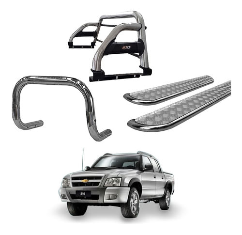 Kit Quebra Mato Sant Ant Duplo Estr Ch S10 94/2011 Cromo C/d