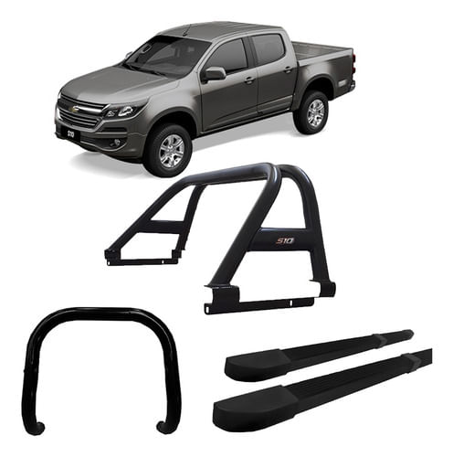 Kit Quebra Mato Santo An D Estr Quadr S10 12/2020 C/d Preto