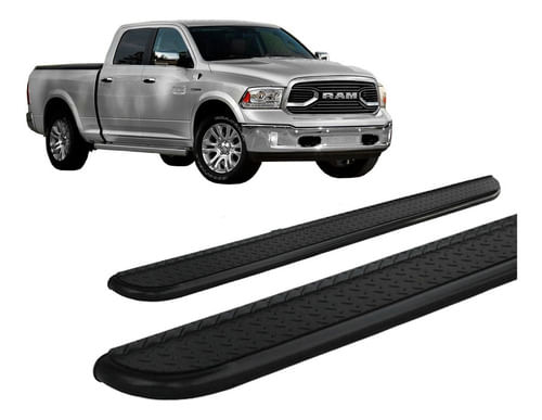 Estribo Chapa De Aço Preto Para Dodge Ram 2012/2020