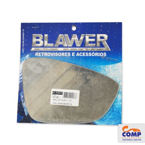 Lente Espelho de Retrovisor Direito Jetta 2011 em diante Blawer 1017 - D Lado Passageiro