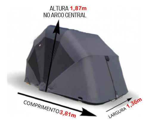 Garagem Retrátil Para Moto - Grande