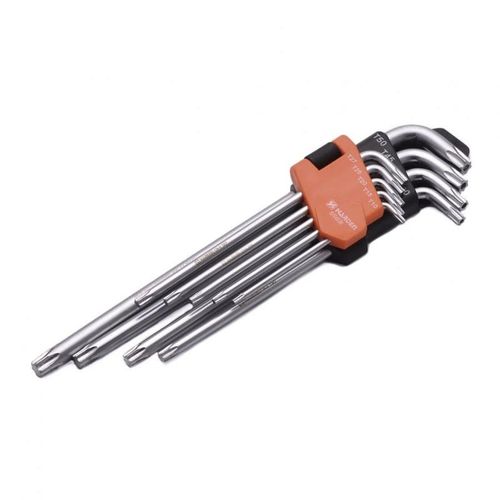 Jogo de Chave Torx Longo com 9 peças T10 a T50 PRO HARDEN
