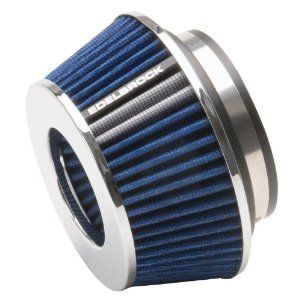Filtro de Ar Cônico 3,7" Azul/Cromado Duplo Fluxo - EDELBROCK