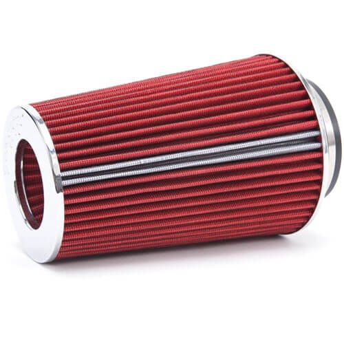 Filtro de Ar Cônico 10,5" Vermelho/Cromado Duplo Fluxo - EDELBROCK