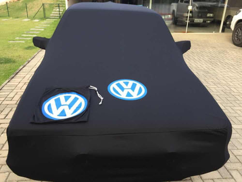 Capa Preta Para Gol Gti Quadrado Cor Preta Helanca Lycra Vw