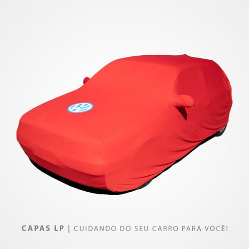 Capa Tecido Gol Bola G2 G3 Vermelha Helanca Lycra Cobrir Vw
