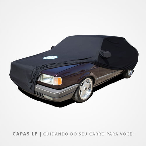 Capa Tecido Voyage Quadrado Preta Helanca Lycra Cobrir Vw Lp
