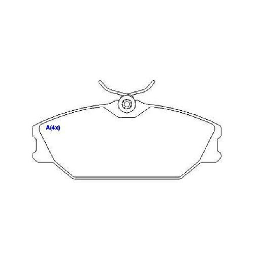 Pastilha Freio Renault Laguna 93/00 Laguna Grand Tour 95/... Megane 1.6/   2.0 16v  Scenic 96/...to