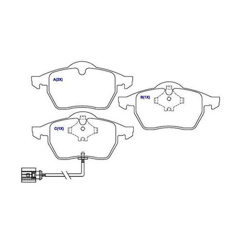 Pastilha Freio Audi A4/a6 / Passat 1994 A 2005 - Dianteira