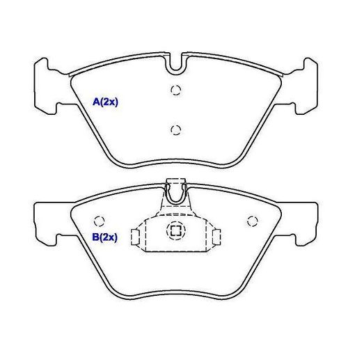 Pastilha Freio Bmw Serie 3 (e90) 318/320/325