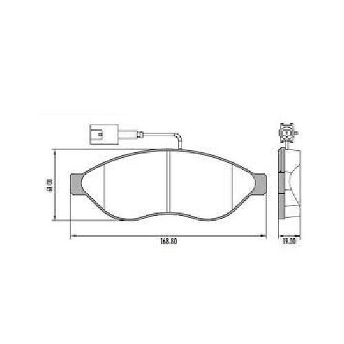 Pastilha Freio Fiat/citroen/peugeot