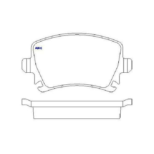 Pastilha Freio Jetta/a3/golf/tiguan - Traseira