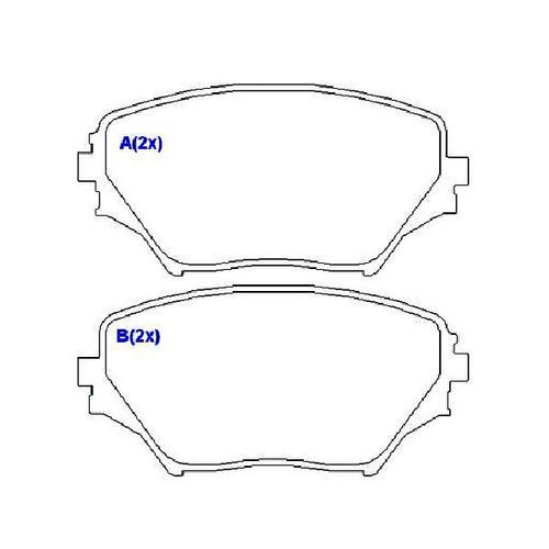 Pastilha Freio Toyota Rav4 2.0 16v 01/05 ** D