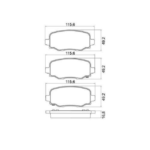 Pastilha Freio Jeep Renegade 1.8/2.0 Longitude/sport 2015/...  Trailhawk 4x4 2015/...