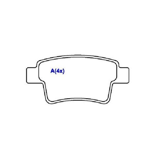Pastilha Freio Citroen C4 Grand Picasso 07/..