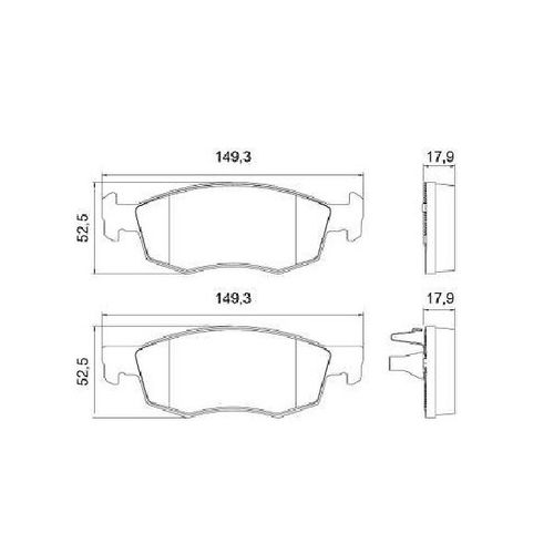 Pastilha Freio Fiat Strada 1.3/1.4 2020/...