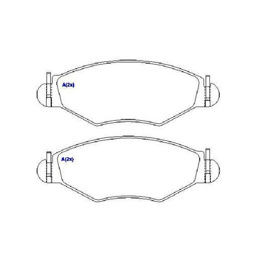 Pastilha Freio Peugeot 206 1.0/1.6 16v 98/01