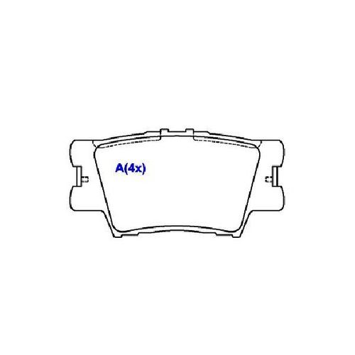 Pastilha Freio Toyota Camry 3.5 V6 07/... Tra