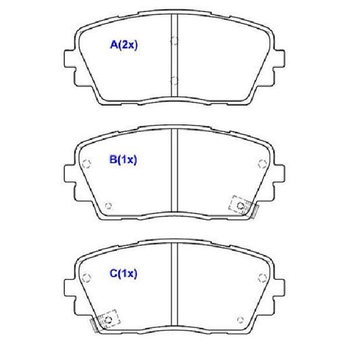 Pastilha Freio Kia Picanto 1.0/1.2 2013/... - Dianteira