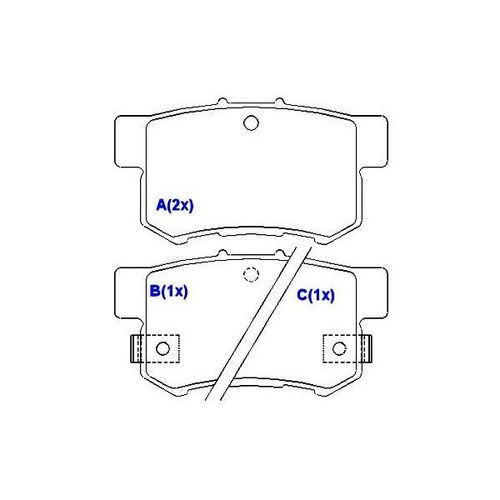 Pastilha Freio Honda Accord 2.0 16v (90/95) P