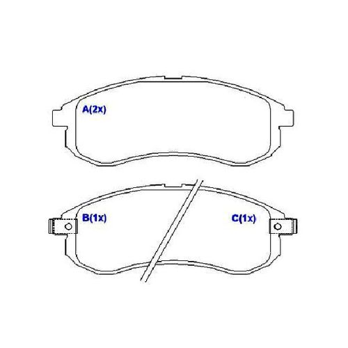 Pastilha Freio Mitsubishi L200 Sport/gls 03/.
