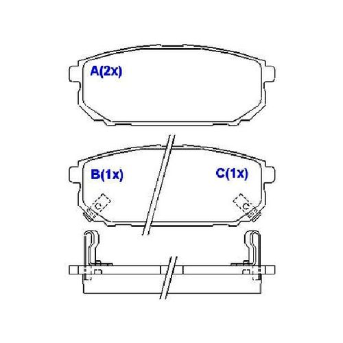 Pastilha Freio Kia Sorento 2.4/2.5/3.5 03/...