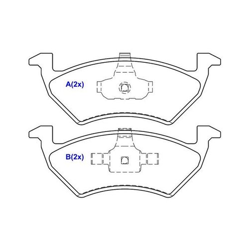 Pastilha Freio Vw Up 1.0 12v 14/...