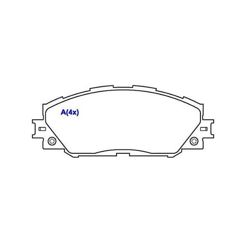 Pastilha Freio Toyota Rav4 2.0 16v 06/... **d
